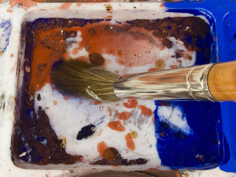 Pinsel und Palette