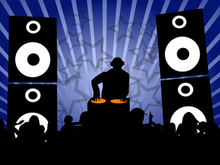 Dj at disco