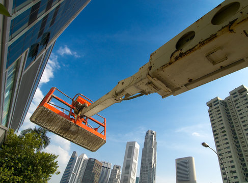 Work Platform on Extensible Boom