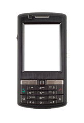 Modern PDA isolated over white. 2 Clipping paths included.