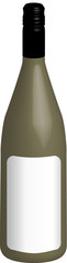 Wine Bottle with blank label