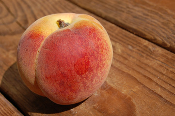 Armenian traditional yellow and red peach