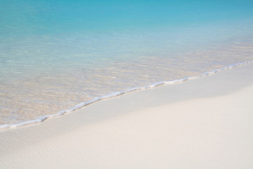 Crystal clear beach with nice blue water