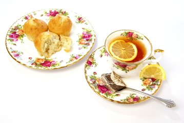 Tea and Muffins Overhead