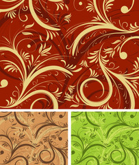Abstract flower pattern with variant color, vector illustration