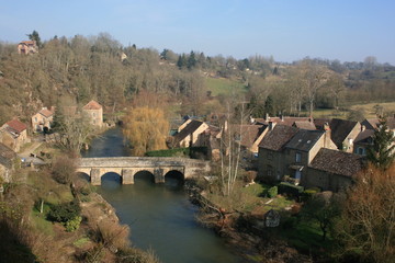 Le village de Saint-Céneri-le-Gérei (Basse-Normandie)