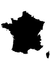 vector map of france