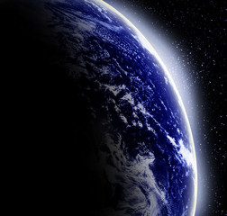 Earth as seen from outer space