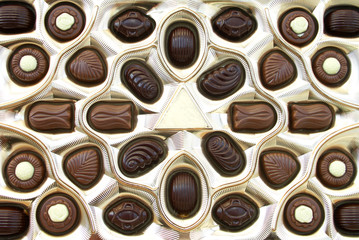 Box of delicious chocolate