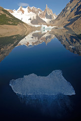 Fototapeta na wymiar Cerro Torre from lake Laguna Torre. Patagonia, Argentina.
