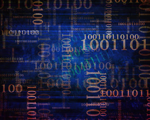 Obraz premium Bits and bytes background