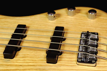 four string electric bass guitar