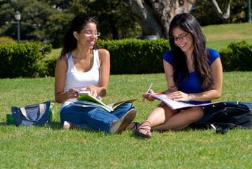 Two students on the nature