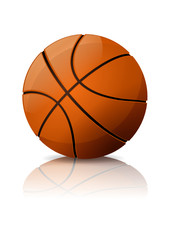 Ballon de basket (reflet)
