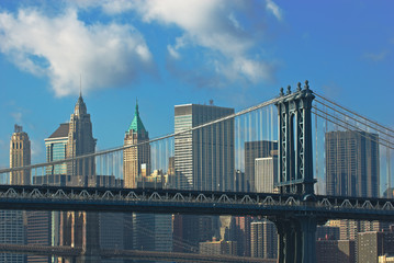 Obraz premium mosty na Manhattanie i Brooklynie, Nowy Jork, USA