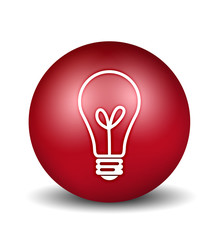 bulb icon - red