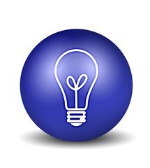 bulb icon - blue