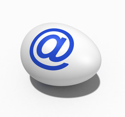 Easter egg with figure of an 