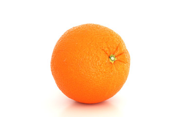 Fresh orange isolated on white