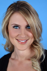 Portrait of a beautiful blond model