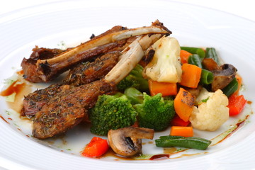 Dish from mutton, meat