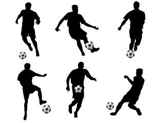 fussball silhouetten