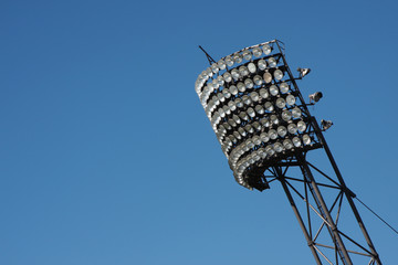 A photography of a light panel at the olympic stadion in munich © magann