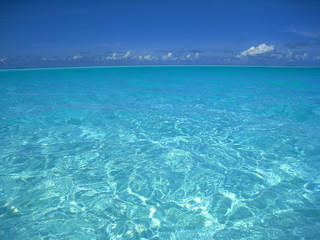 le lagon a perte de vue