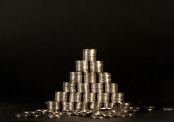 Money.Financial pyramid