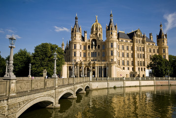 Naklejka na ściany i meble Zamek w Schwerinie
