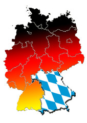Deutschland Bayern Bundesland