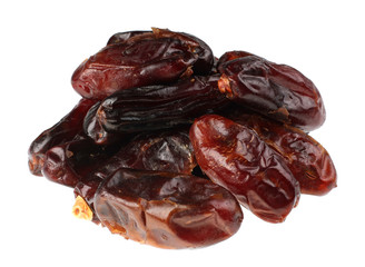 Date brown fruit isolated on white background