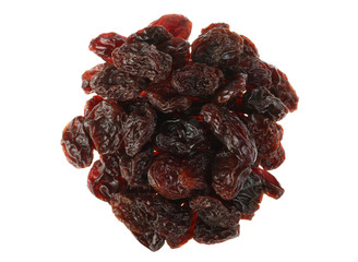 Group browh raisin isolated on white background