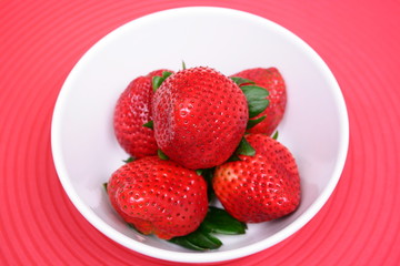 strawberry's plate