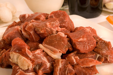 Preparing a Beef Casserole.