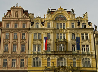 Fototapeta na wymiar Fasady Stare Mesto, Praga
