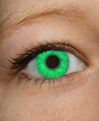 Grünes Auge
