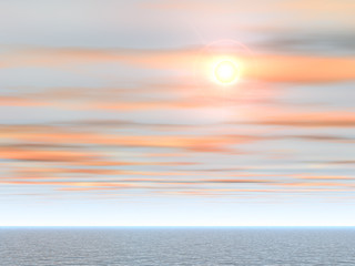 Tropical Sea Sunset Background © Dan Collier