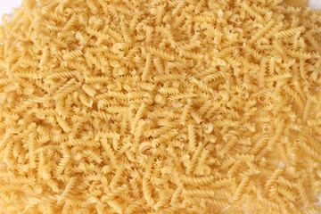 pasta over white background