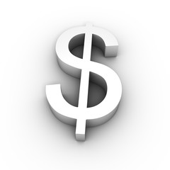 dollar 3d symbol
