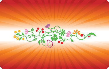Naklejka premium floral background