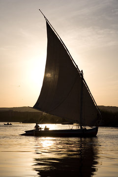 Sailing down the Nile