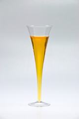 glass with orange drink