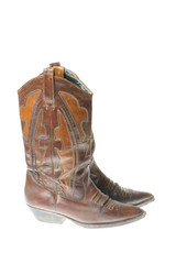 cowgirl boots isolated on white background