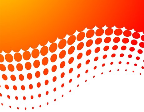 Abstract Vector Background With Orange Circle Pattern