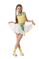 Portrait posing Young of Beautiful small girl