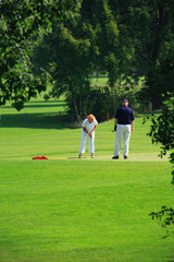 Obraz premium Golf players
