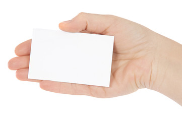 Obraz premium Hand whit a card