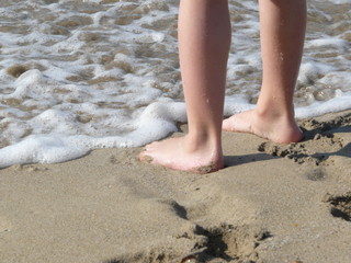 mer pieds