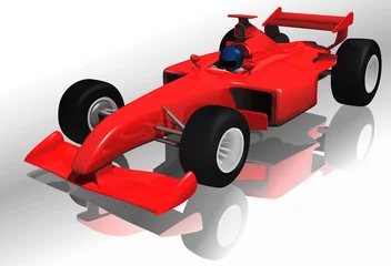 Poster Im Rahmen Ferrari F1 - sehr detaillierte Darstellung © Roman Dekan